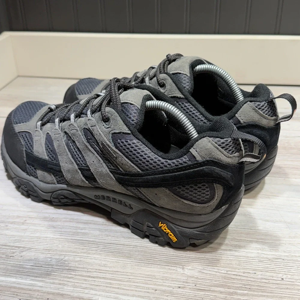 Merrell Men's Moab 2 Granite Gray Waterproof Trail Hiking Shoes J06031 Size 11